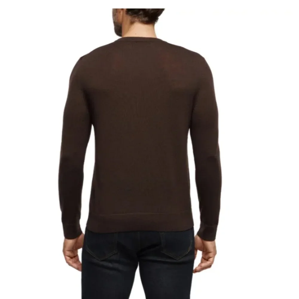 NWT Banana Republic Men’s Merino Wool Brown Sweater Size XL